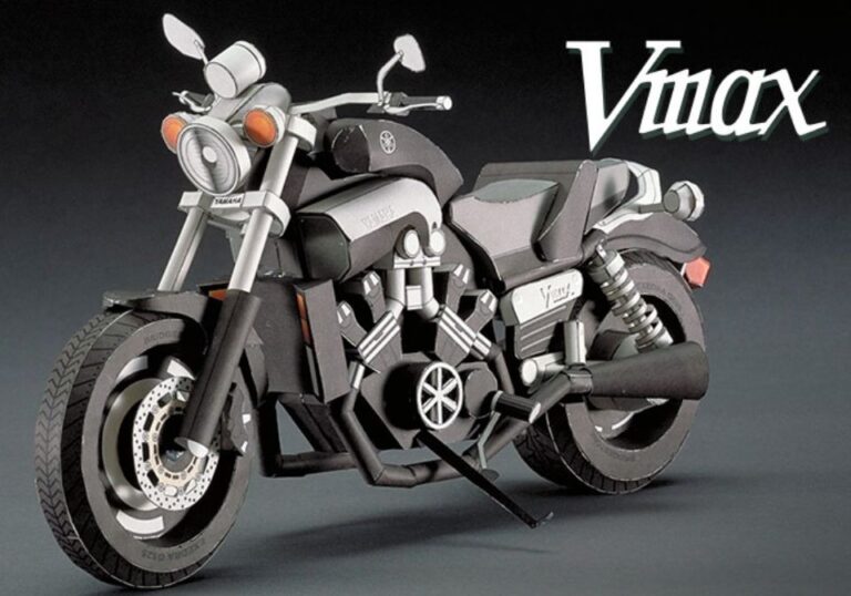Papercraft de Motocicleta Yamaha VMAX